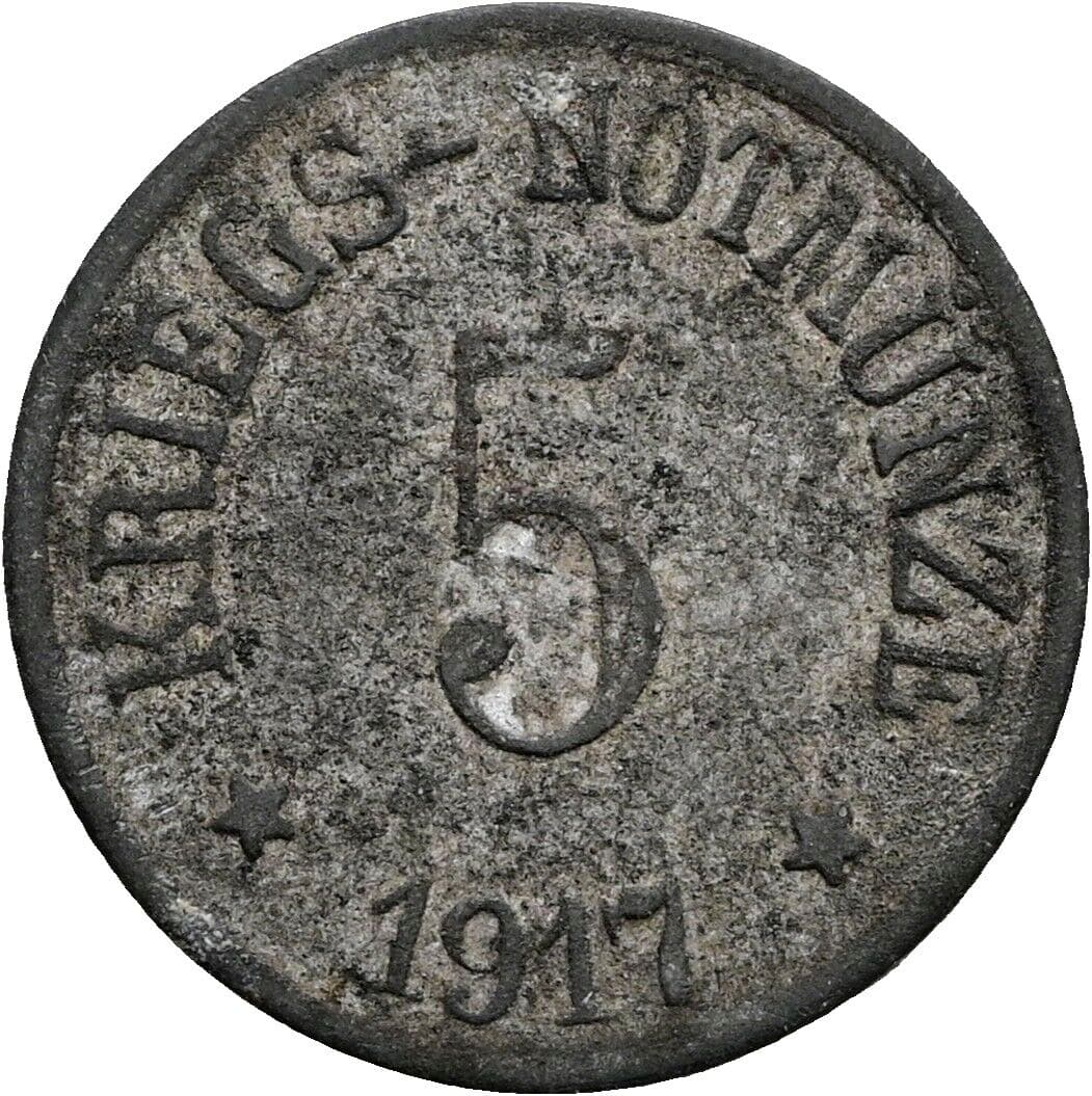 5 Pfennig 1917 – Vorderseite