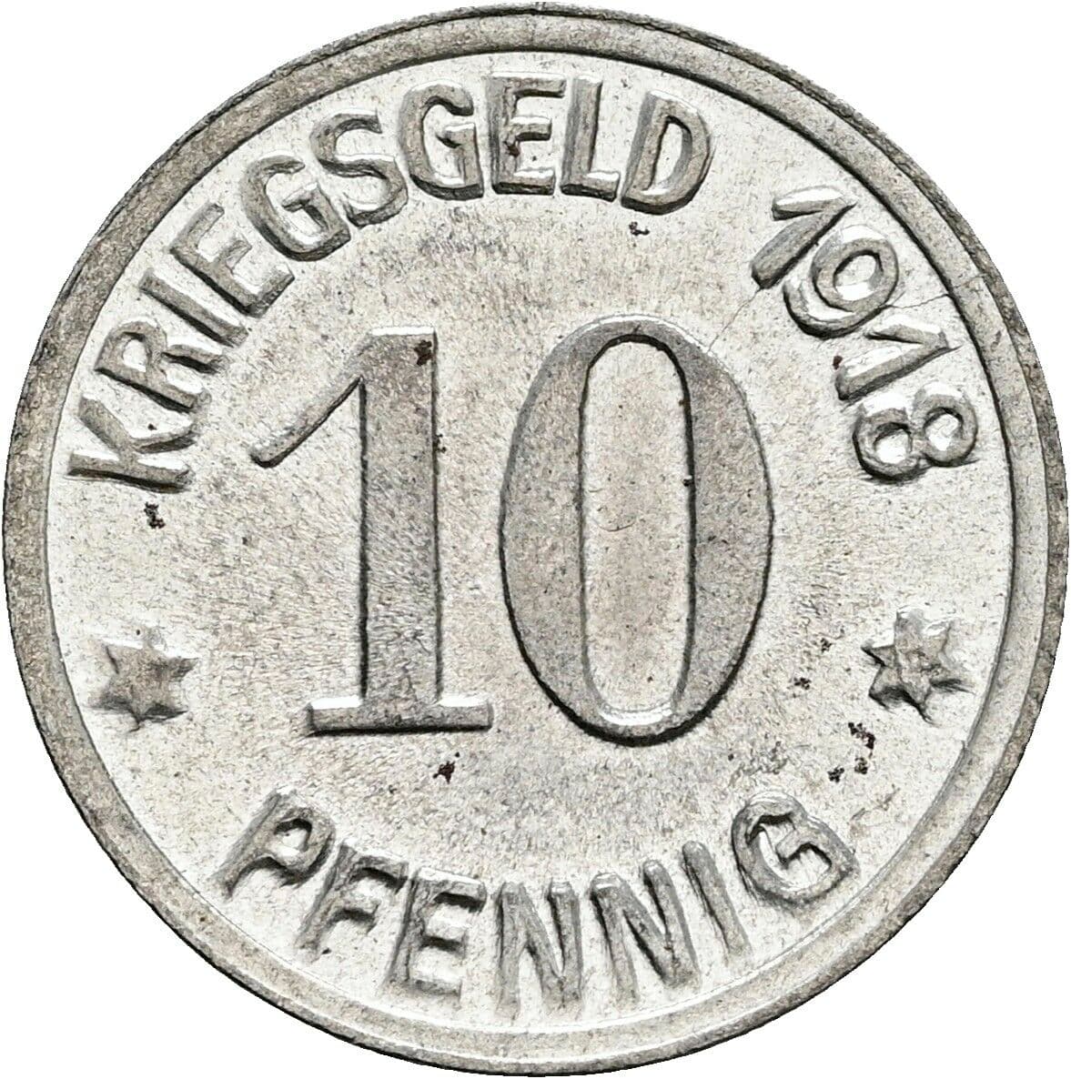 10 Pfennig 1918 – Vorderseite