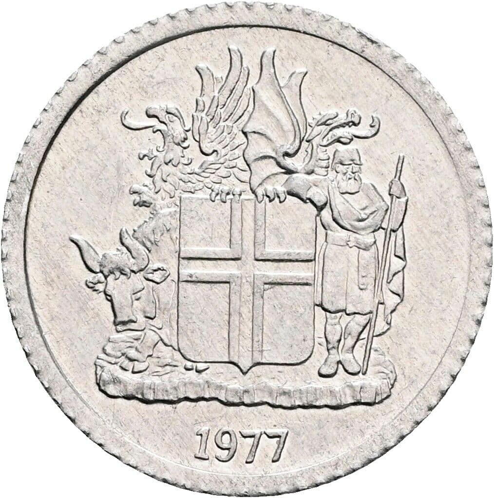 1 Krona 1977 – Rückseite