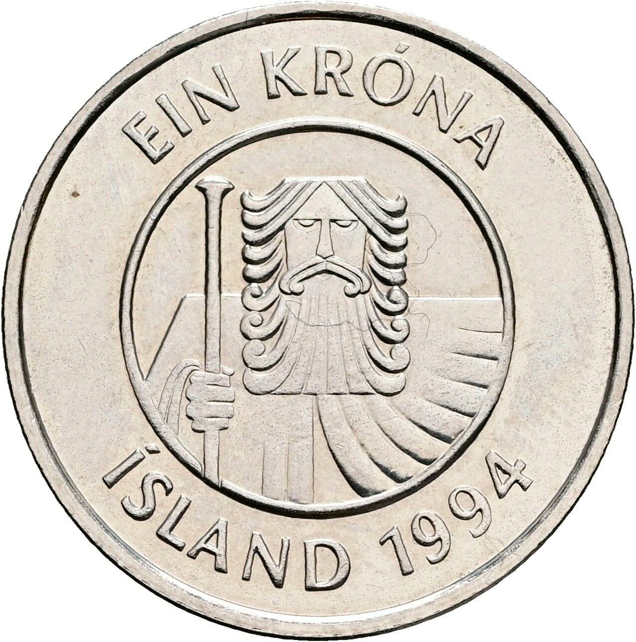 1 Krona 1994 – Rückseite