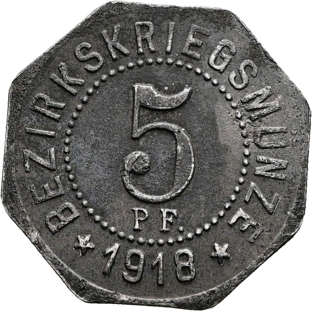 5 Pfennig 1918 – Vorderseite