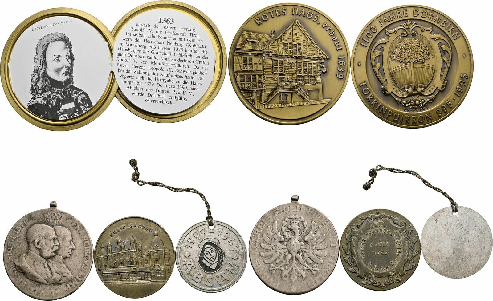Lot 4 Stück Medaillen