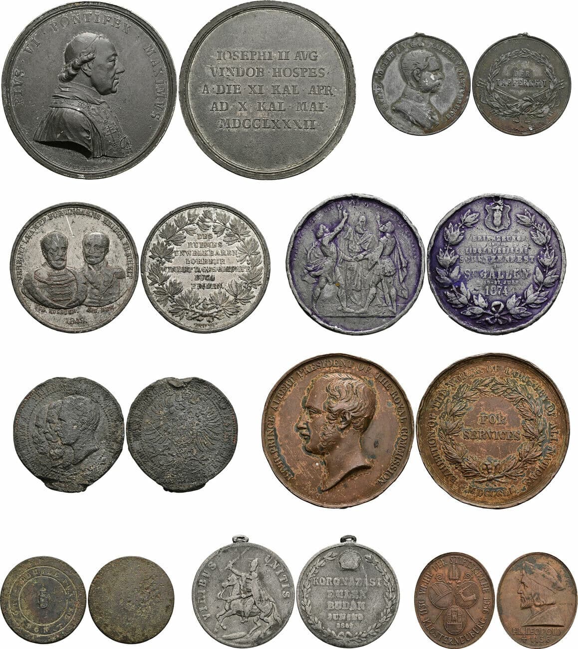 Lot 9 Stück Medaillen