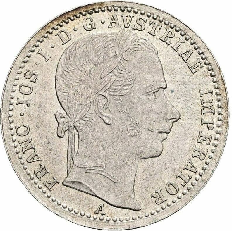 1/4 Gulden Franz Joseph I. 1848-1916 1862 A – Vorderseite
