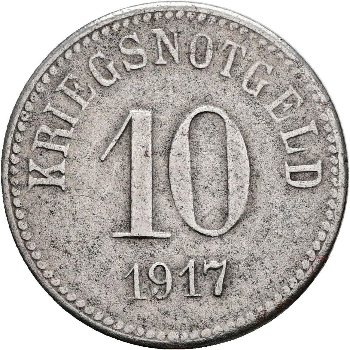 10 Pfennig 1917 – Vorderseite