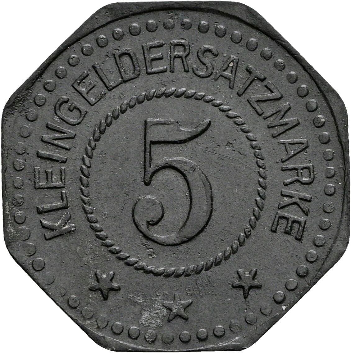 5 Pfennig 1917 – Vorderseite
