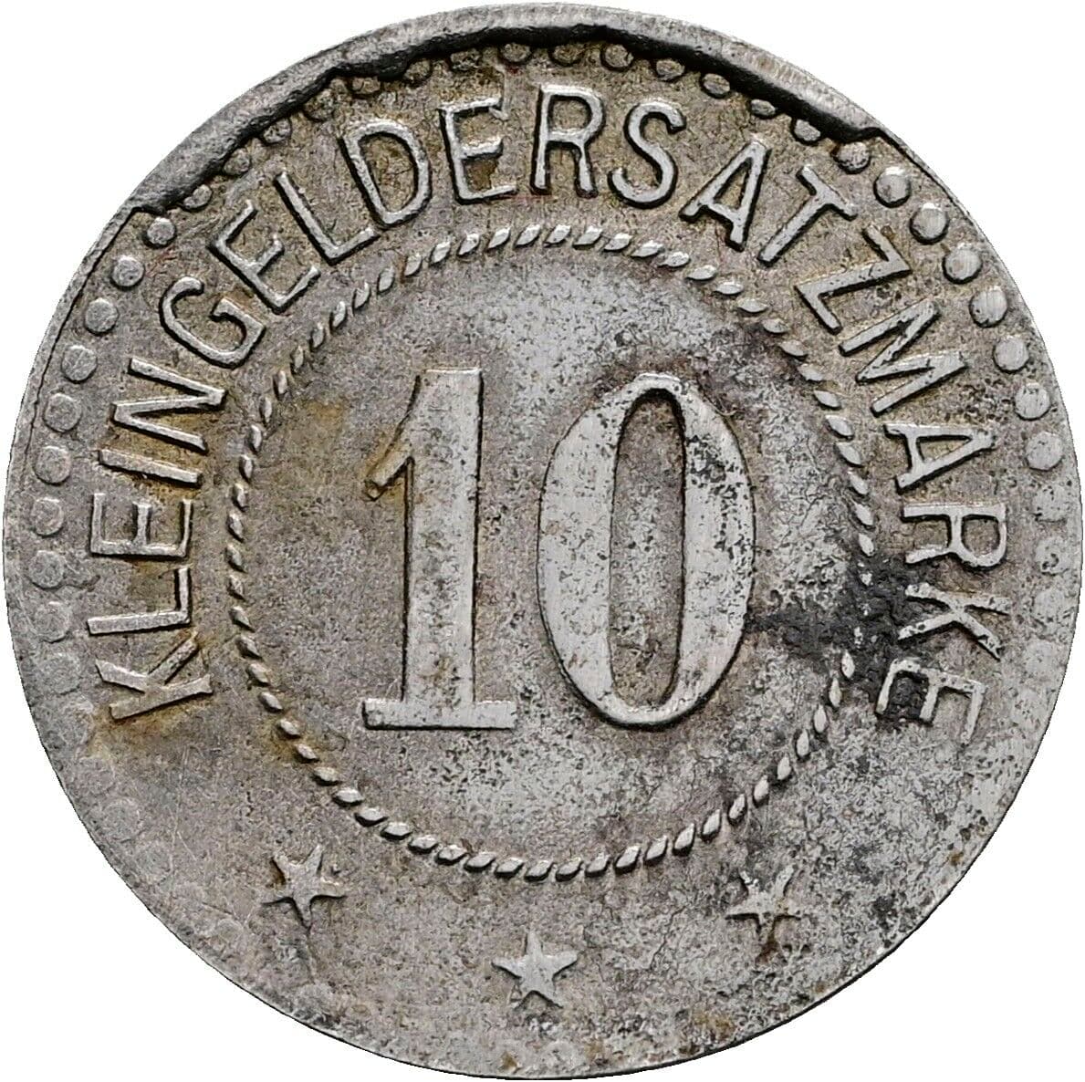 10 Pfennig 1917 – Vorderseite