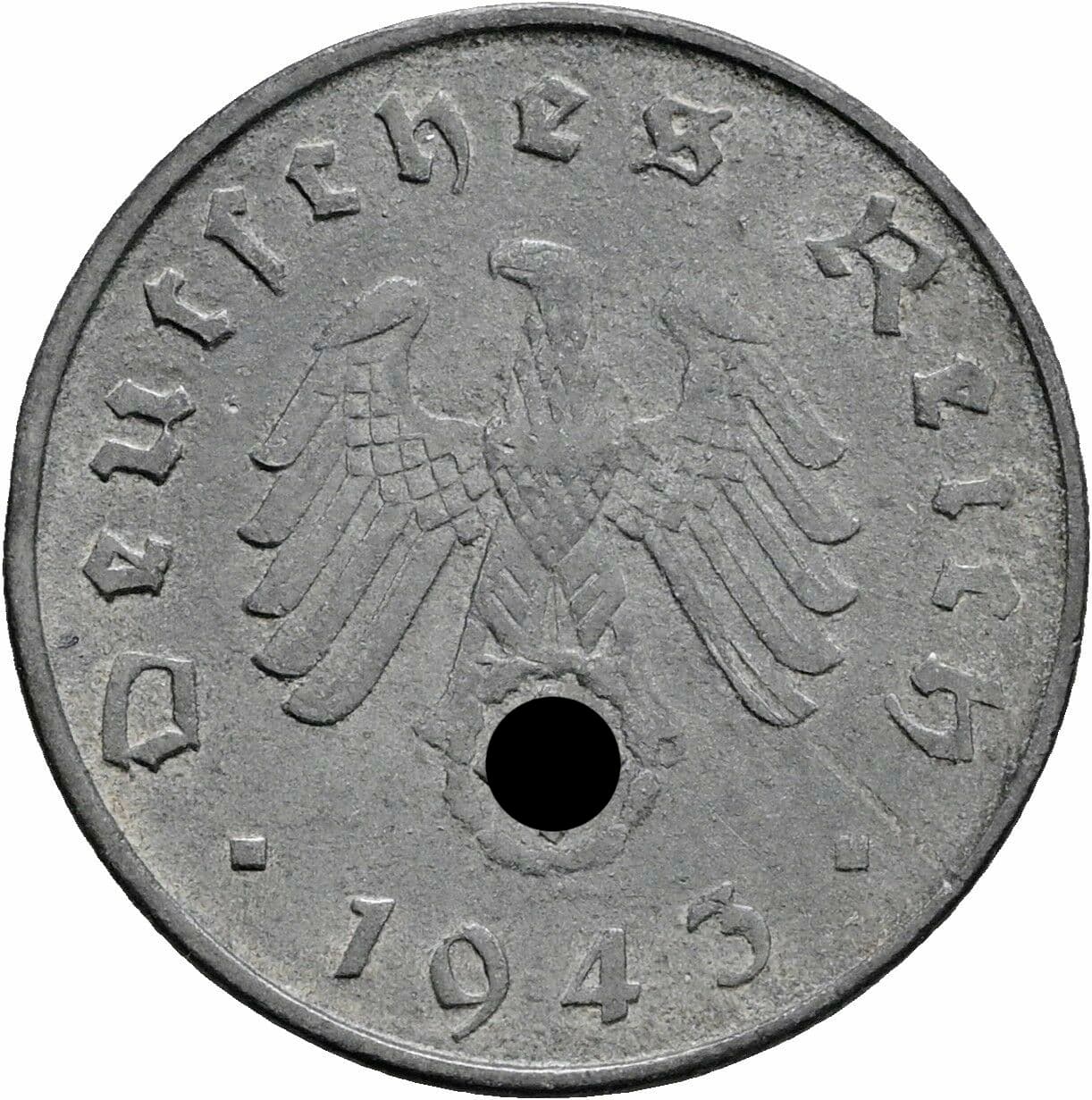 10 Reichspfennig 1943 D – Rückseite