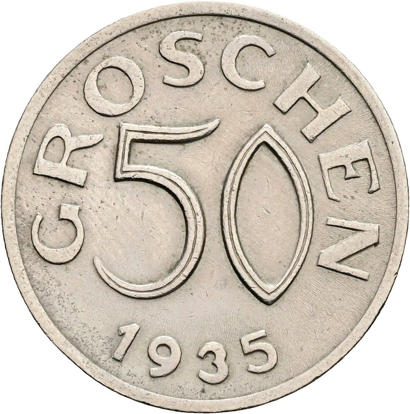 50 Groschen 1935 – Vorderseite