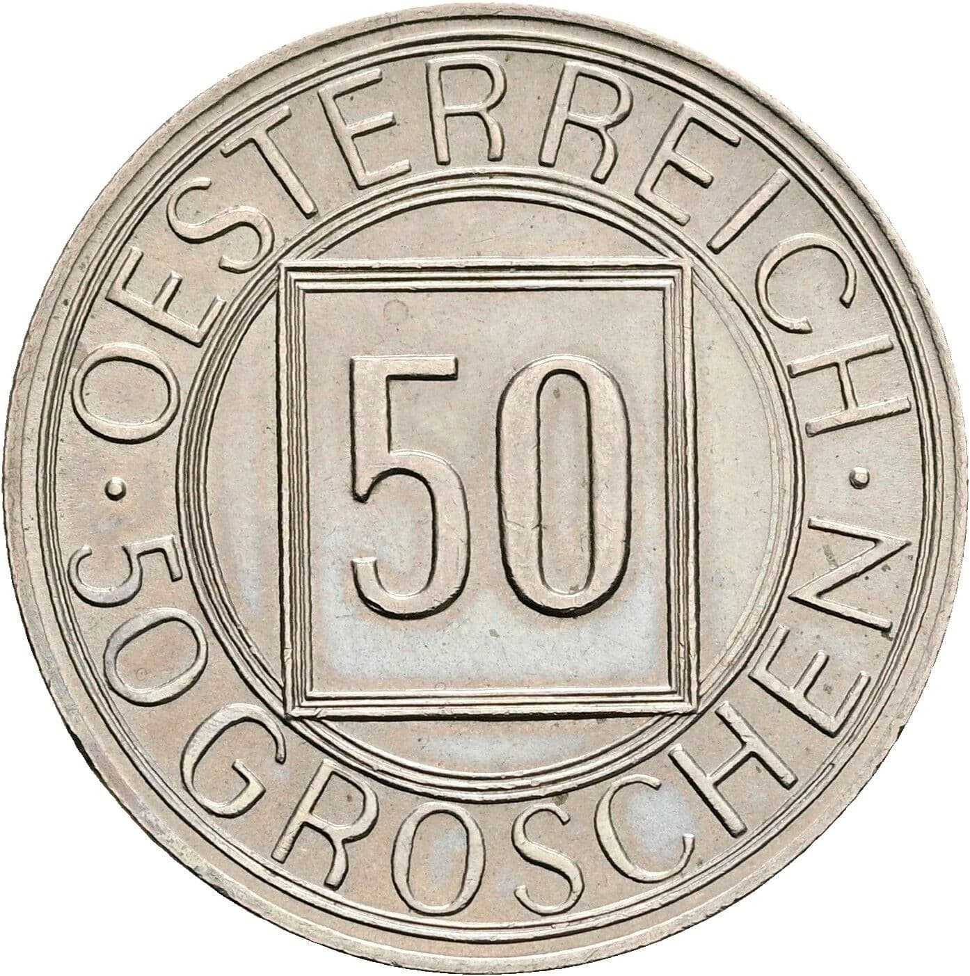 50 Groschen 1934 – Vorderseite