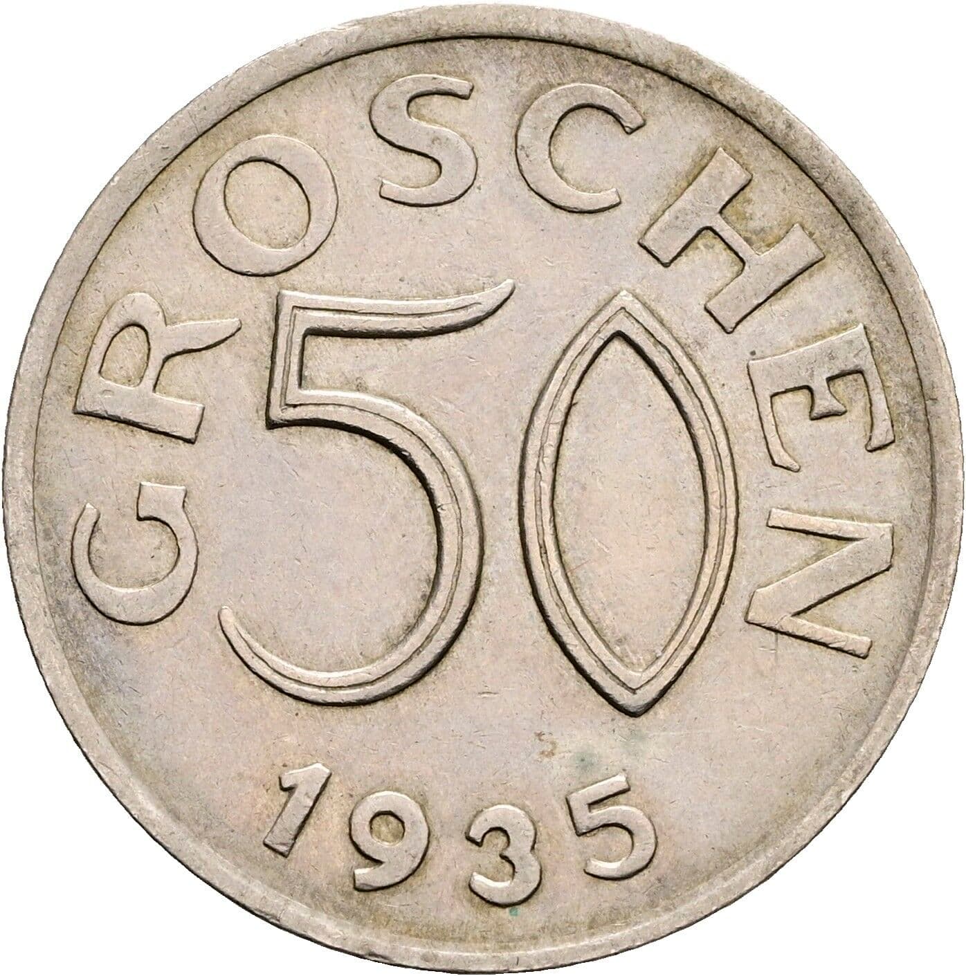 50 Groschen 1935 – Vorderseite