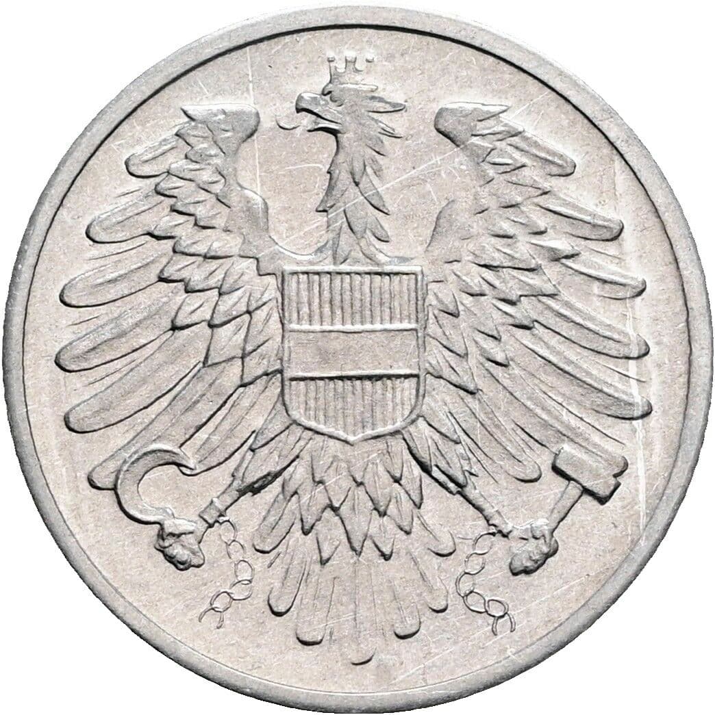 2 Groschen 1971 – Rückseite