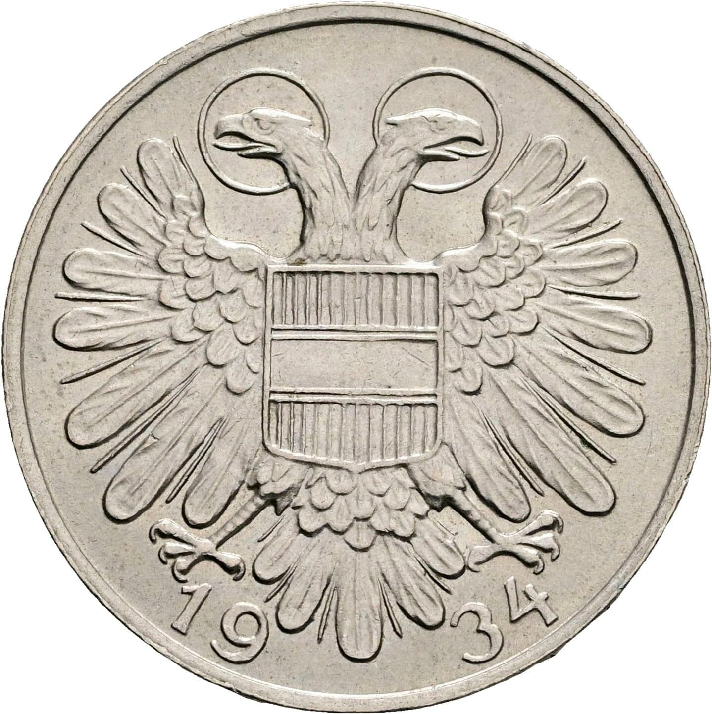 1 Schilling 1934 – Rückseite