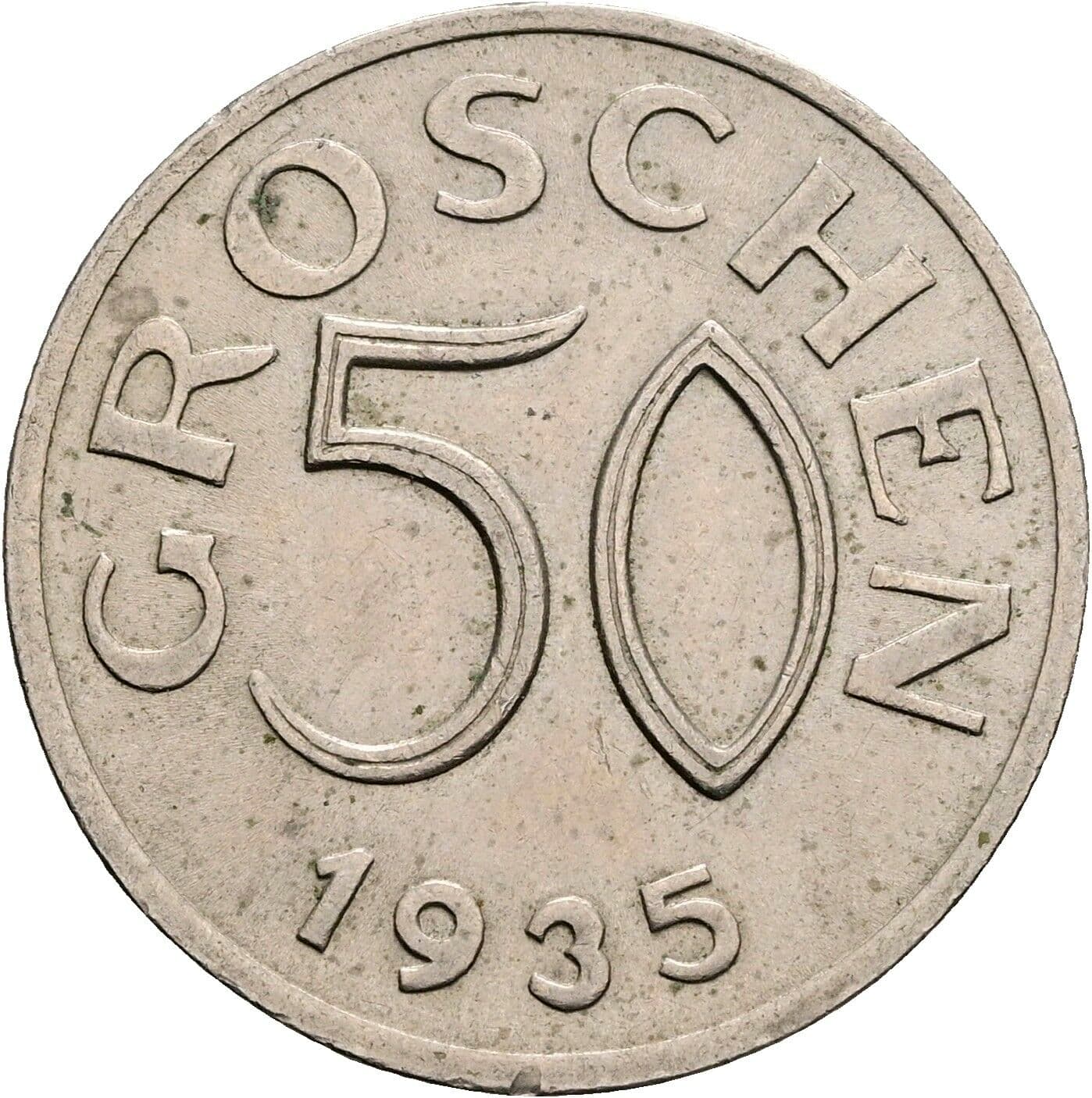 50 Groschen 1935 – Vorderseite