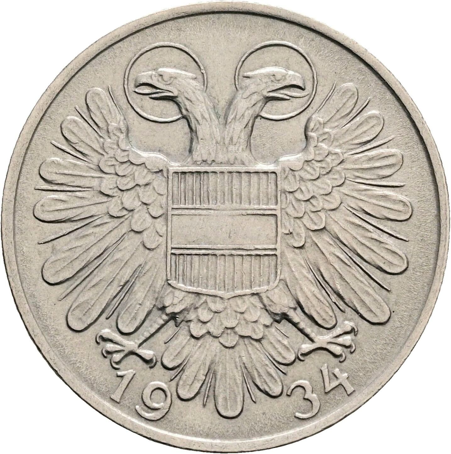 1 Schilling 1934 – Rückseite