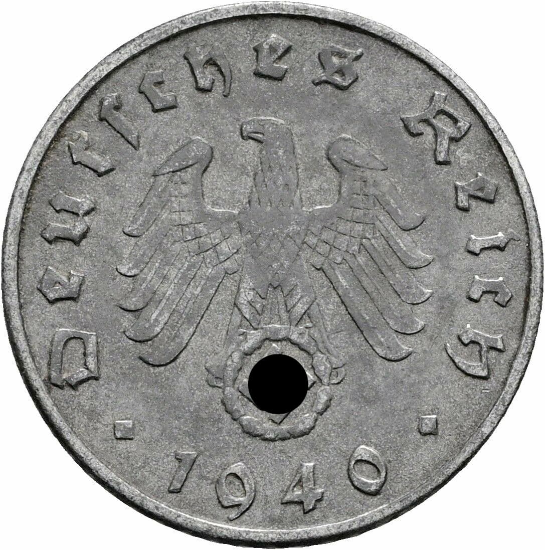 5 Reichspfennig 1940 G – Rückseite