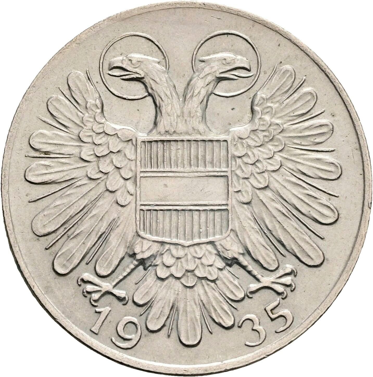 1 Schilling 1935 – Rückseite
