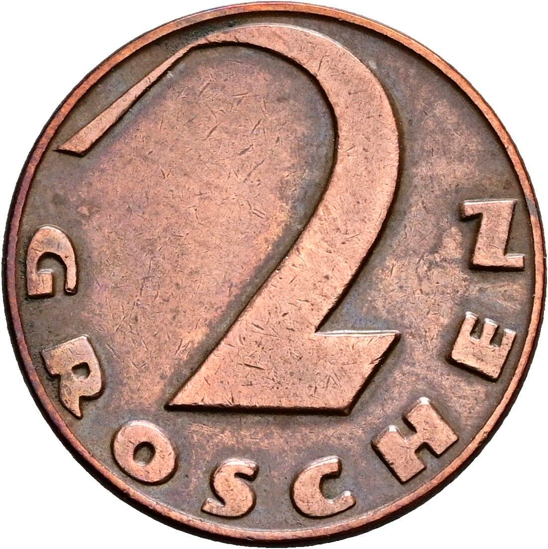 2 Groschen 1934 – Vorderseite