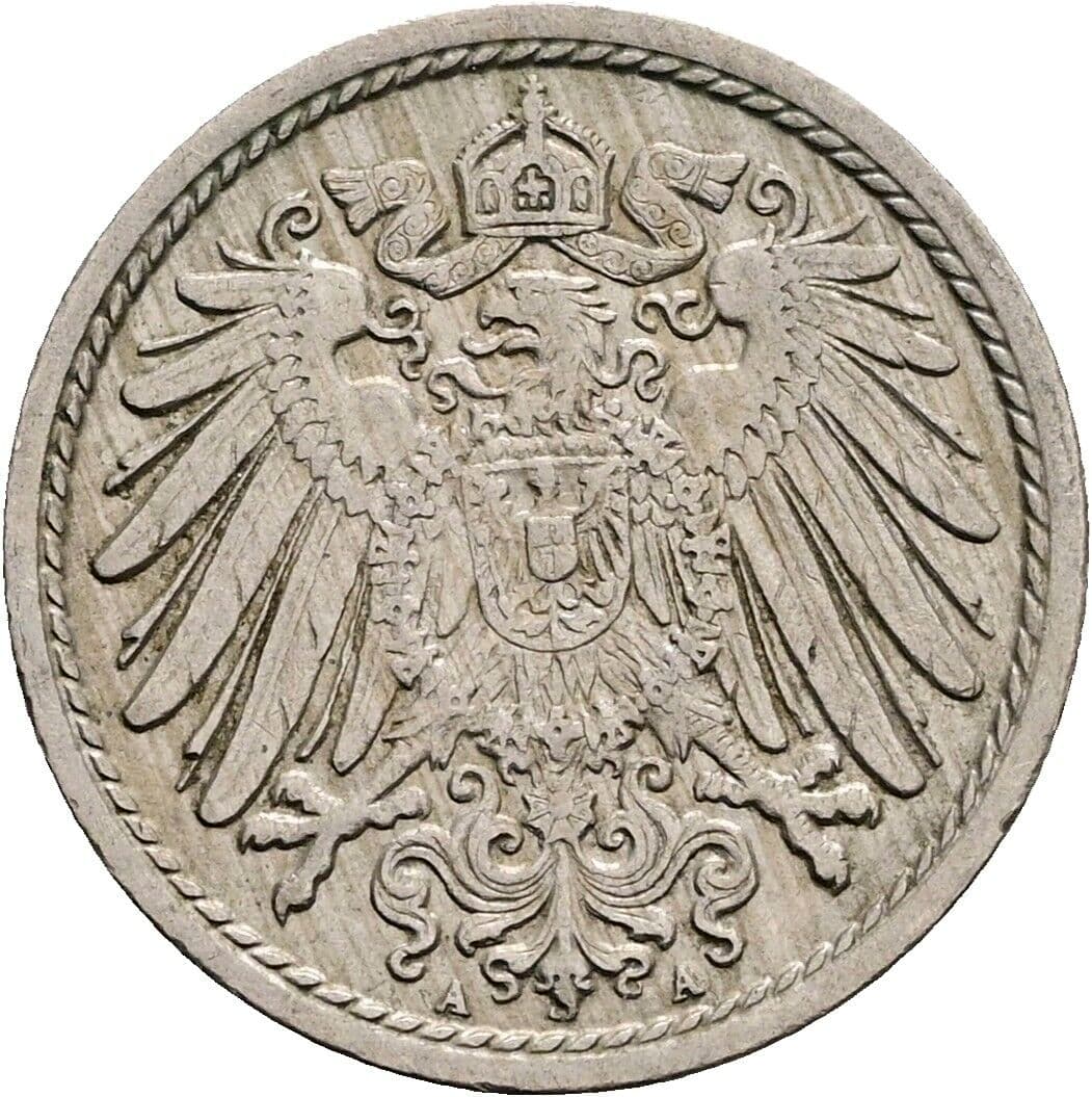 5 Pfennig 1894 A – Rückseite