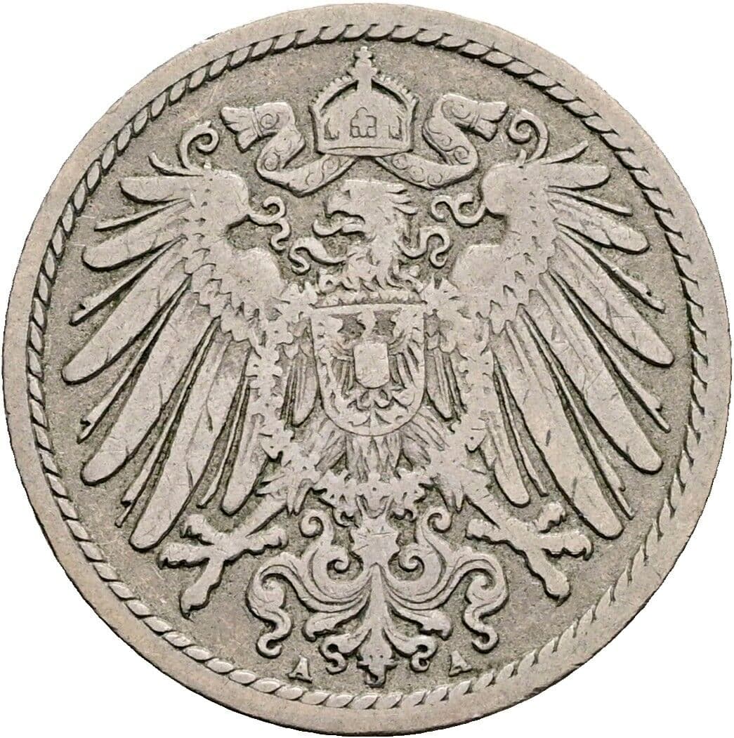 5 Pfennig 1894 A – Rückseite