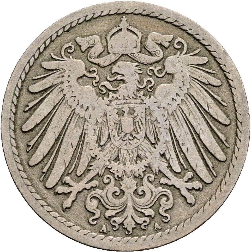 5 Pfennig 1894 A – Rückseite