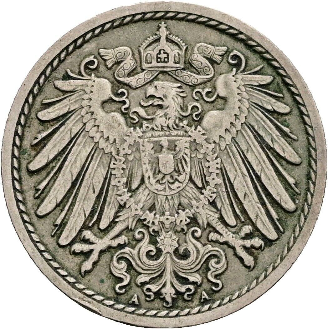 5 Pfennig 1894 A – Rückseite