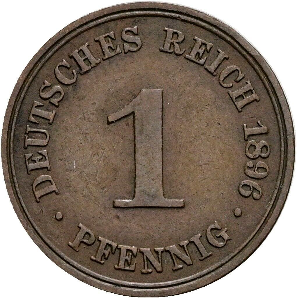 1 Pfennig 1896 A – Vorderseite