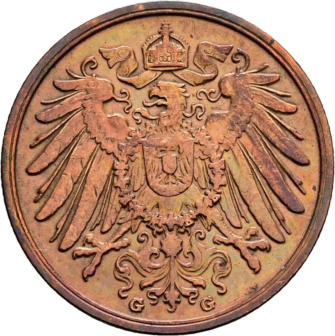 2 Pfennig 1905 G – Rückseite