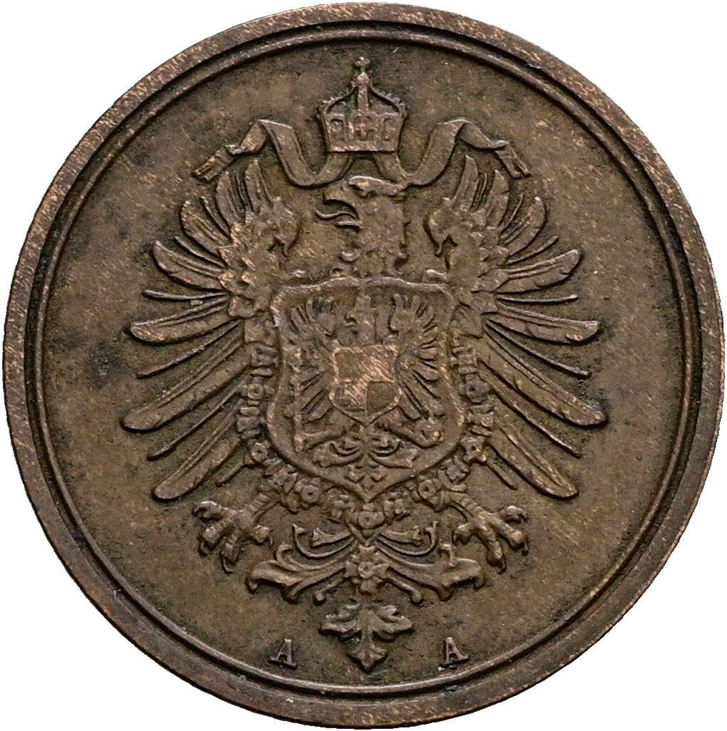 1 Pfennig 1889 A – Rückseite