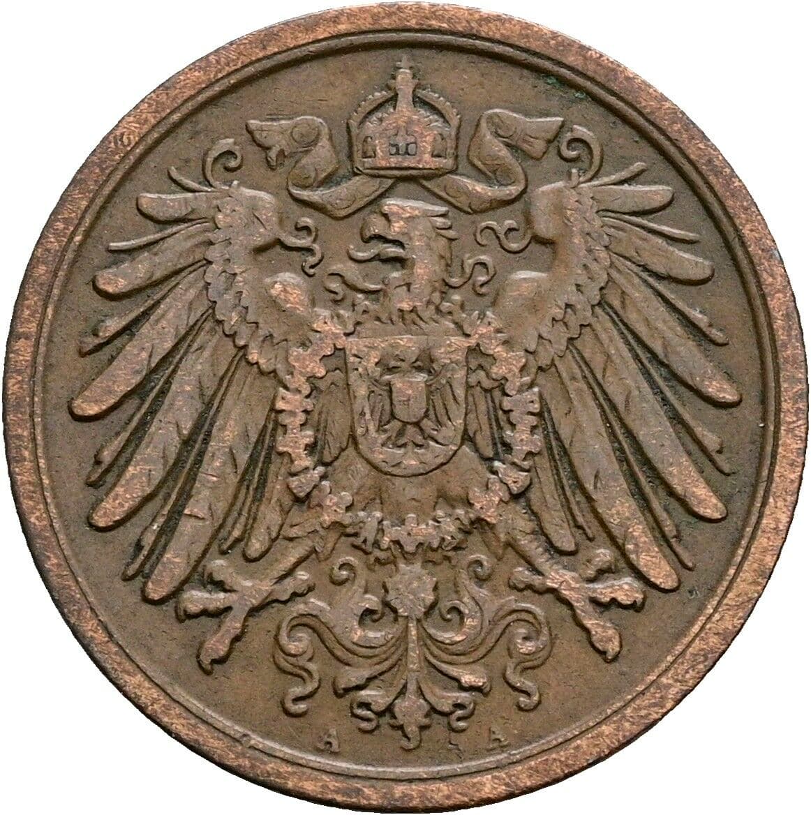 2 Pfennig 1904 A – Rückseite