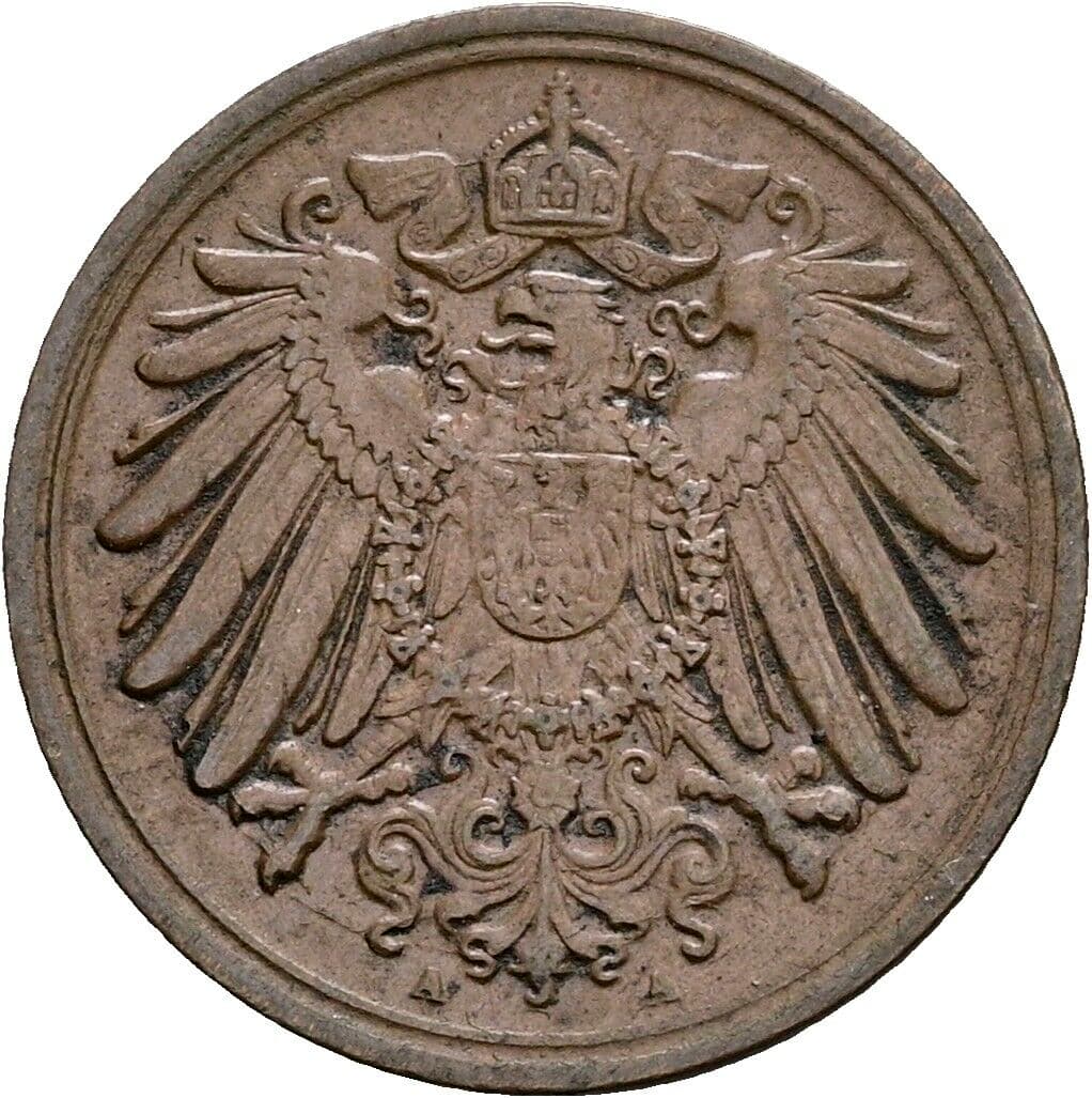 1 Pfennig 1905 A – Rückseite