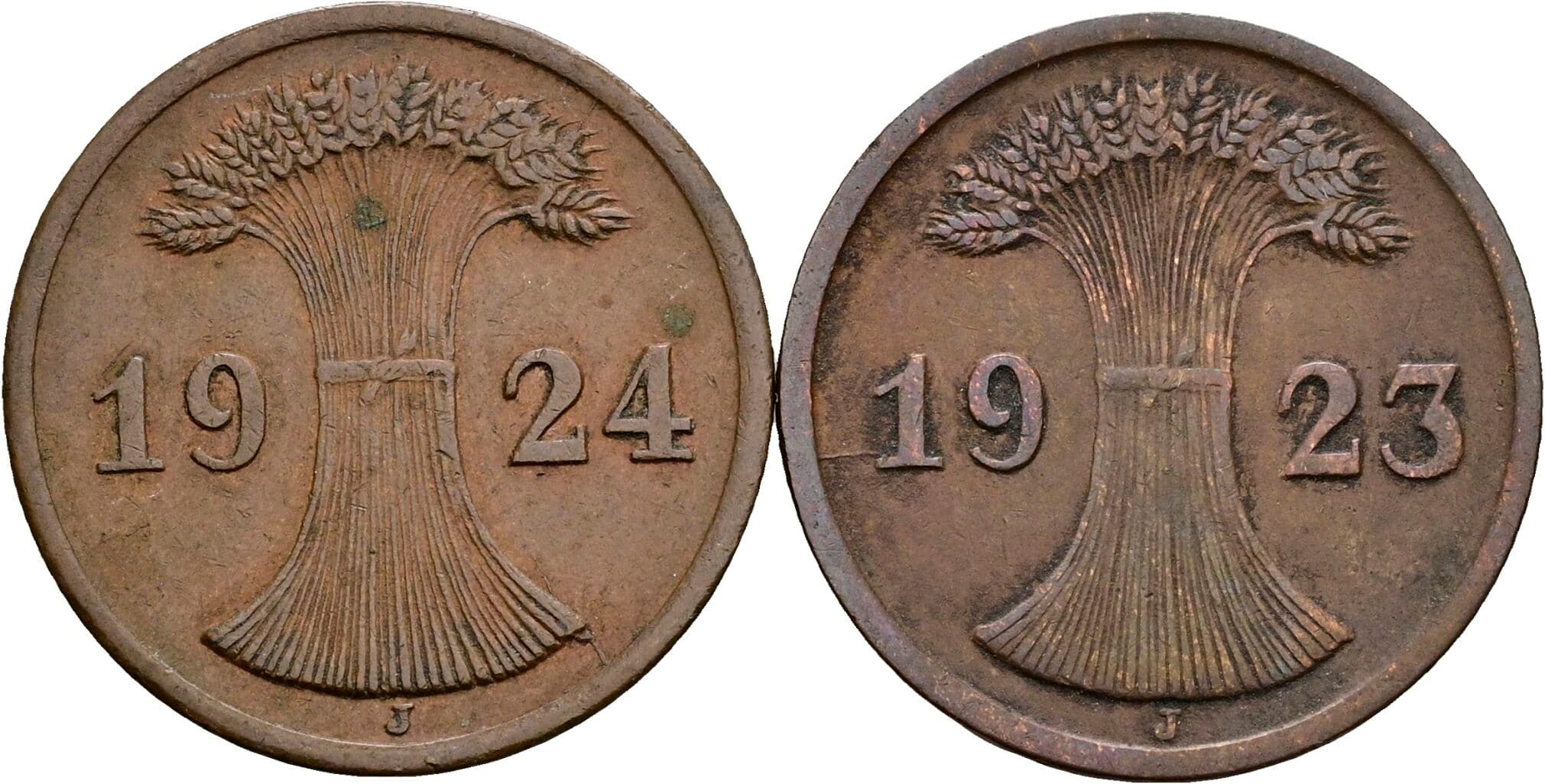 Lot 2 Stück 2 Rentenpfennig