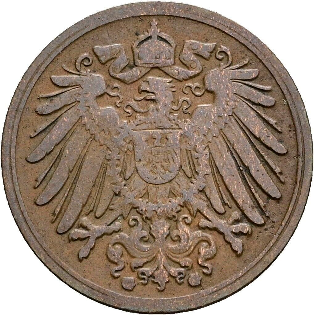 1 Pfennig 1896 G – Rückseite
