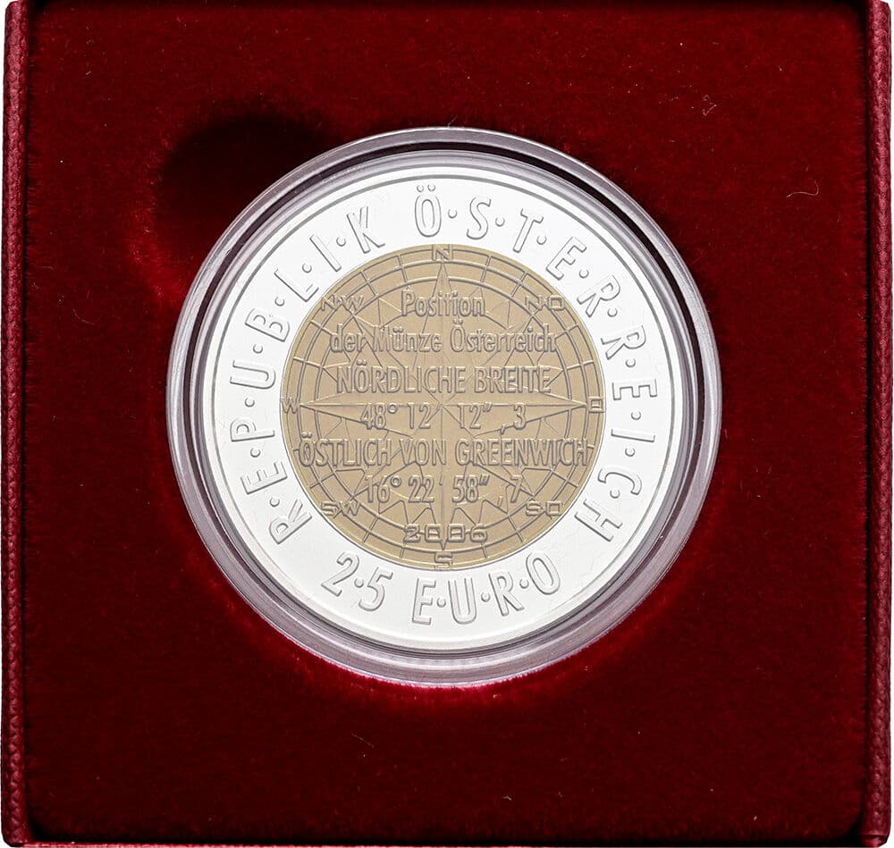 25 Euro Niob 2006 – Rückseite