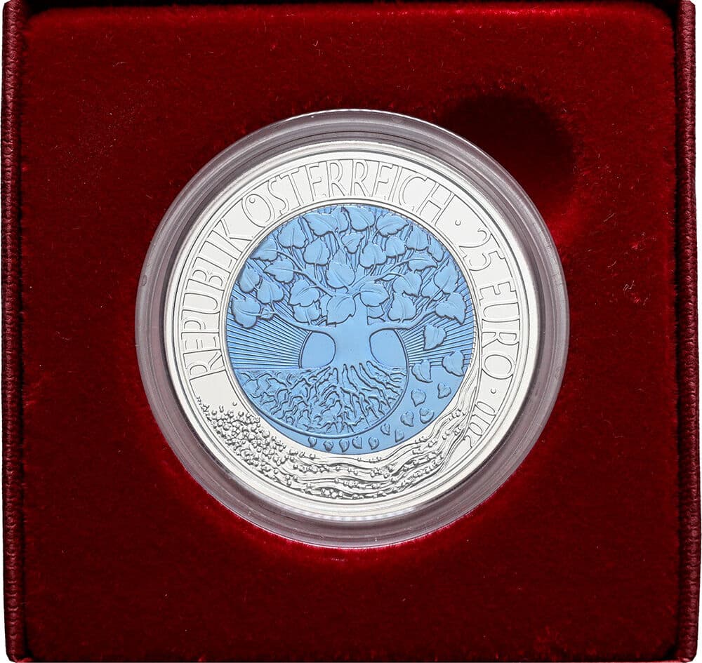 25 Euro Niob 2010 – Rückseite