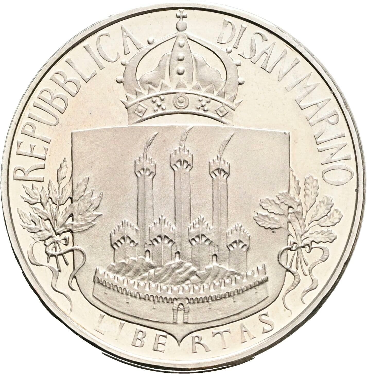 500 Lire 1985 – Rückseite