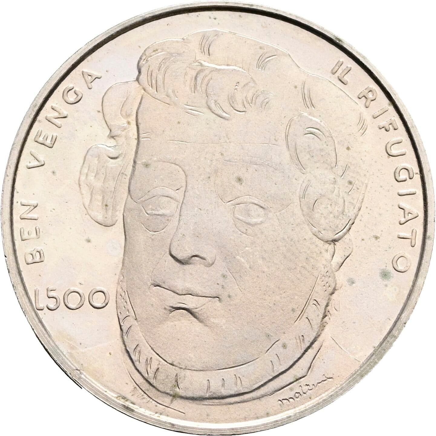 500 Lire 1982 – Rückseite