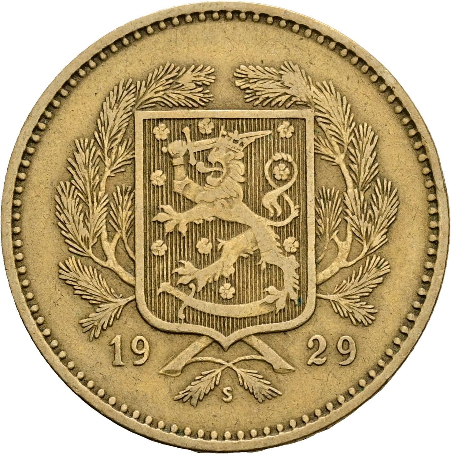 10 Markkaa 1929 S – Rückseite