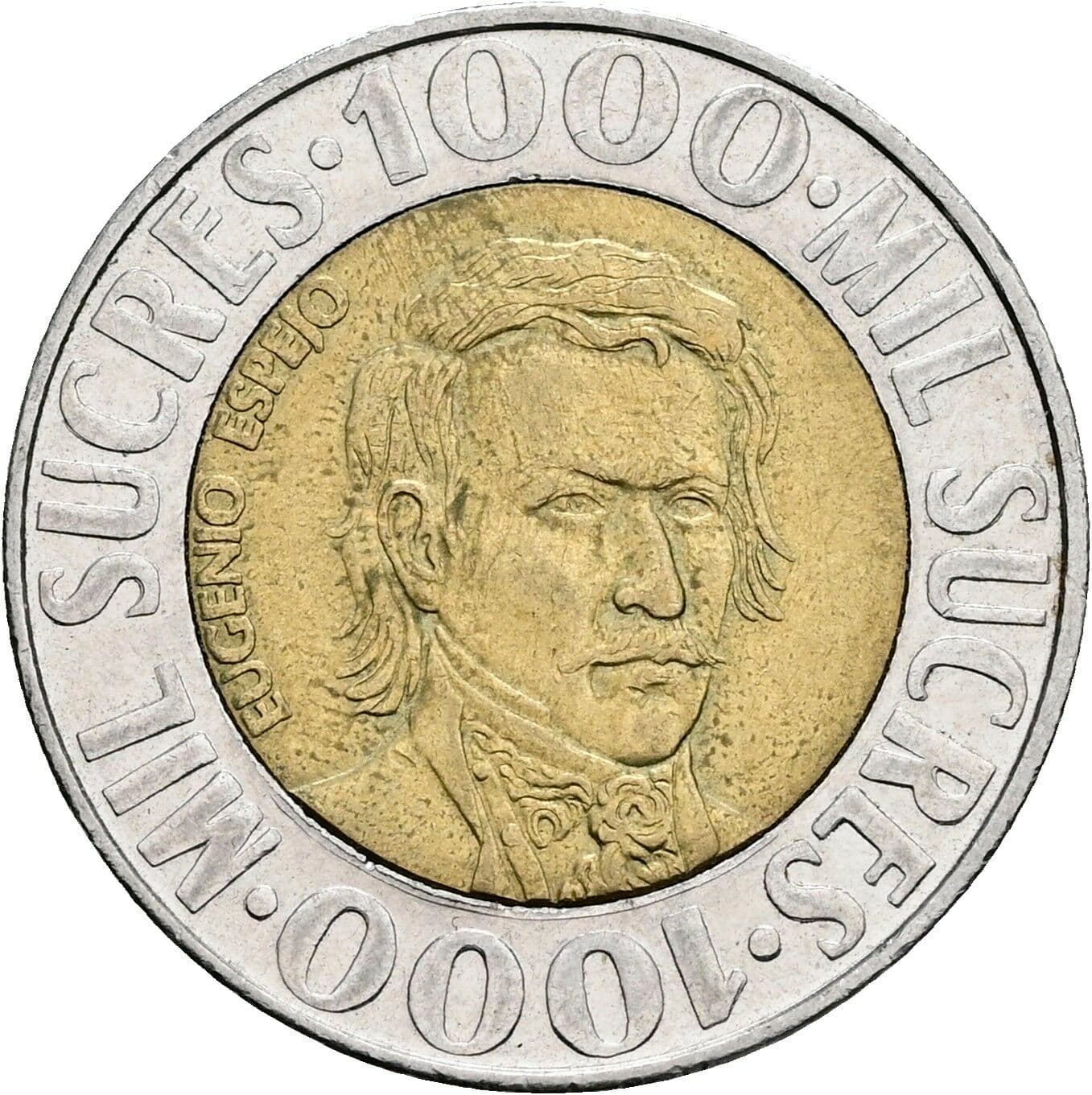 1000 Sucres 1996 – Vorderseite