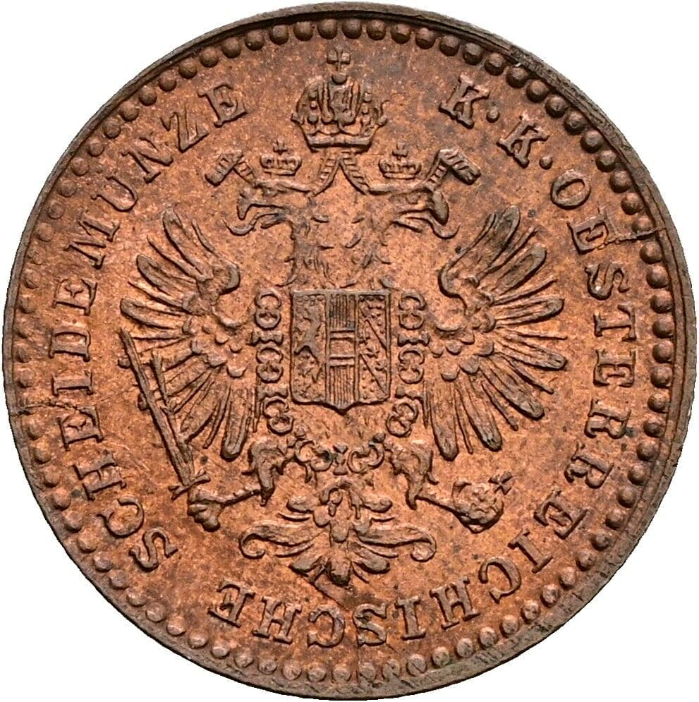 5/10 Kreuzer Franz Joseph I. 1848-1916 1881 – Rückseite