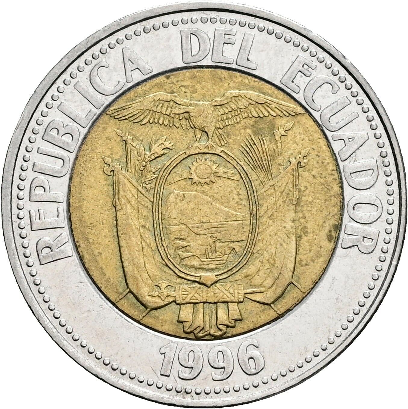 1000 Sucres 1996 – Rückseite