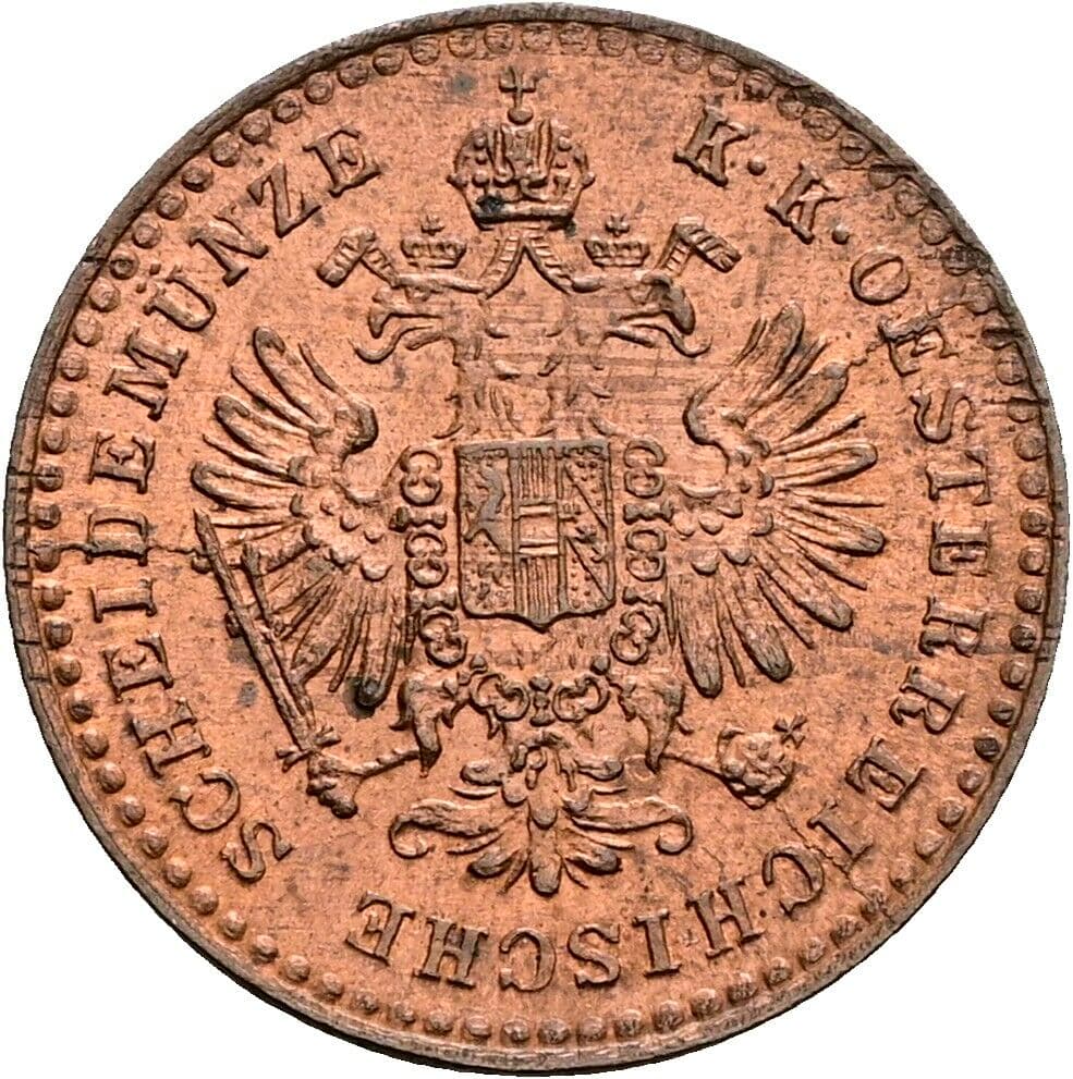 5/10 Kreuzer Franz Joseph I. 1848-1916 1881 – Rückseite