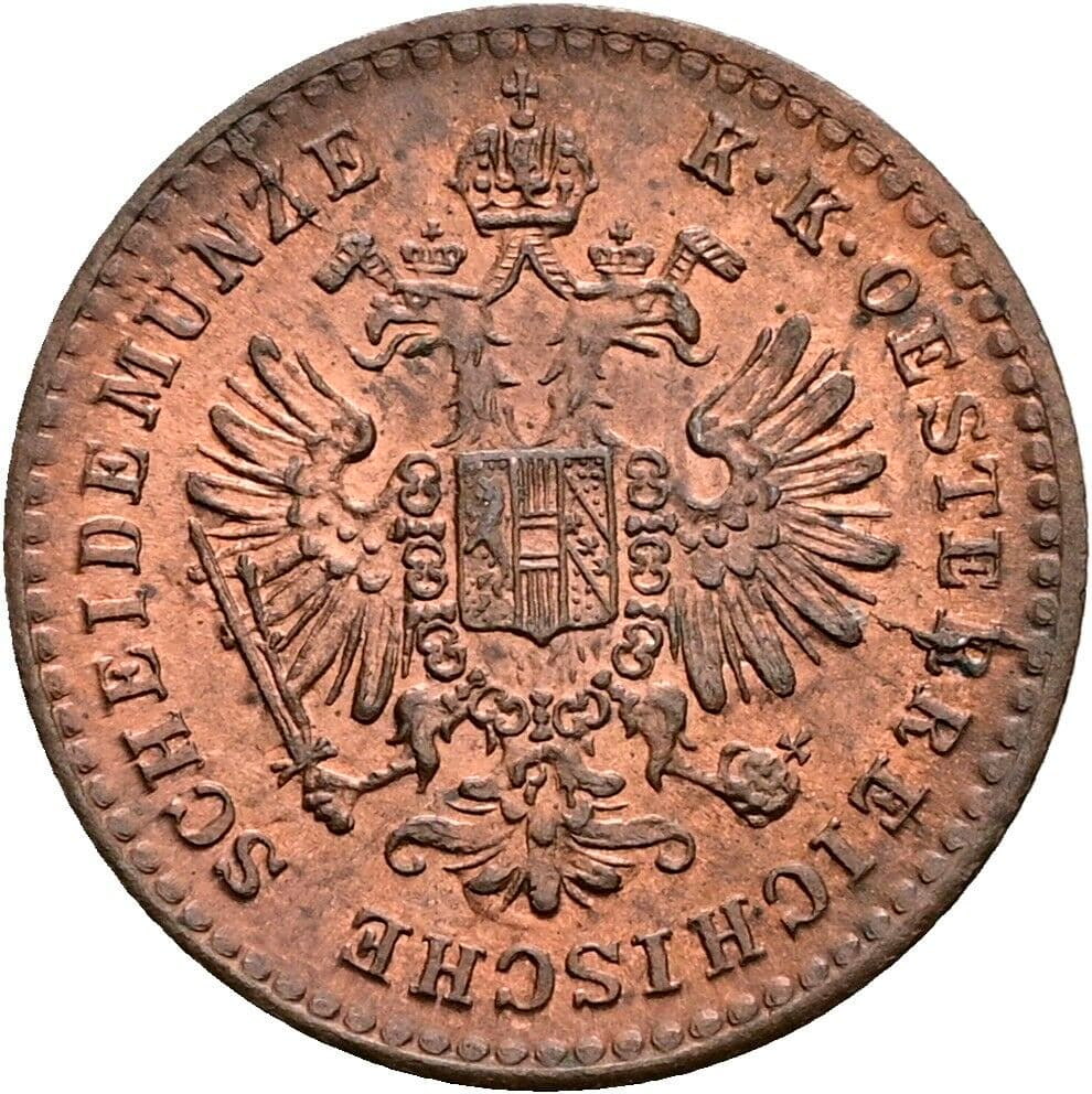 5/10 Kreuzer Franz Joseph I. 1848-1916 1881 – Rückseite