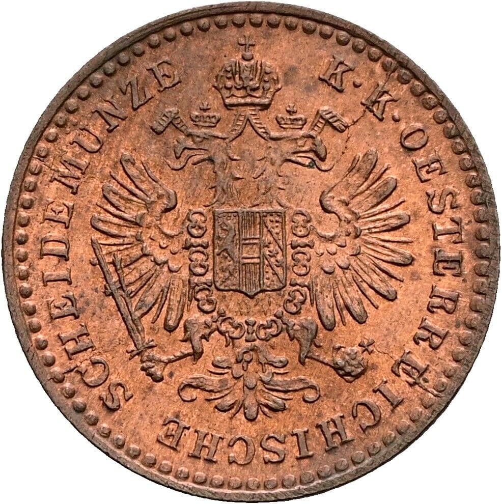 5/10 Kreuzer Franz Joseph I. 1848-1916 1881 – Rückseite