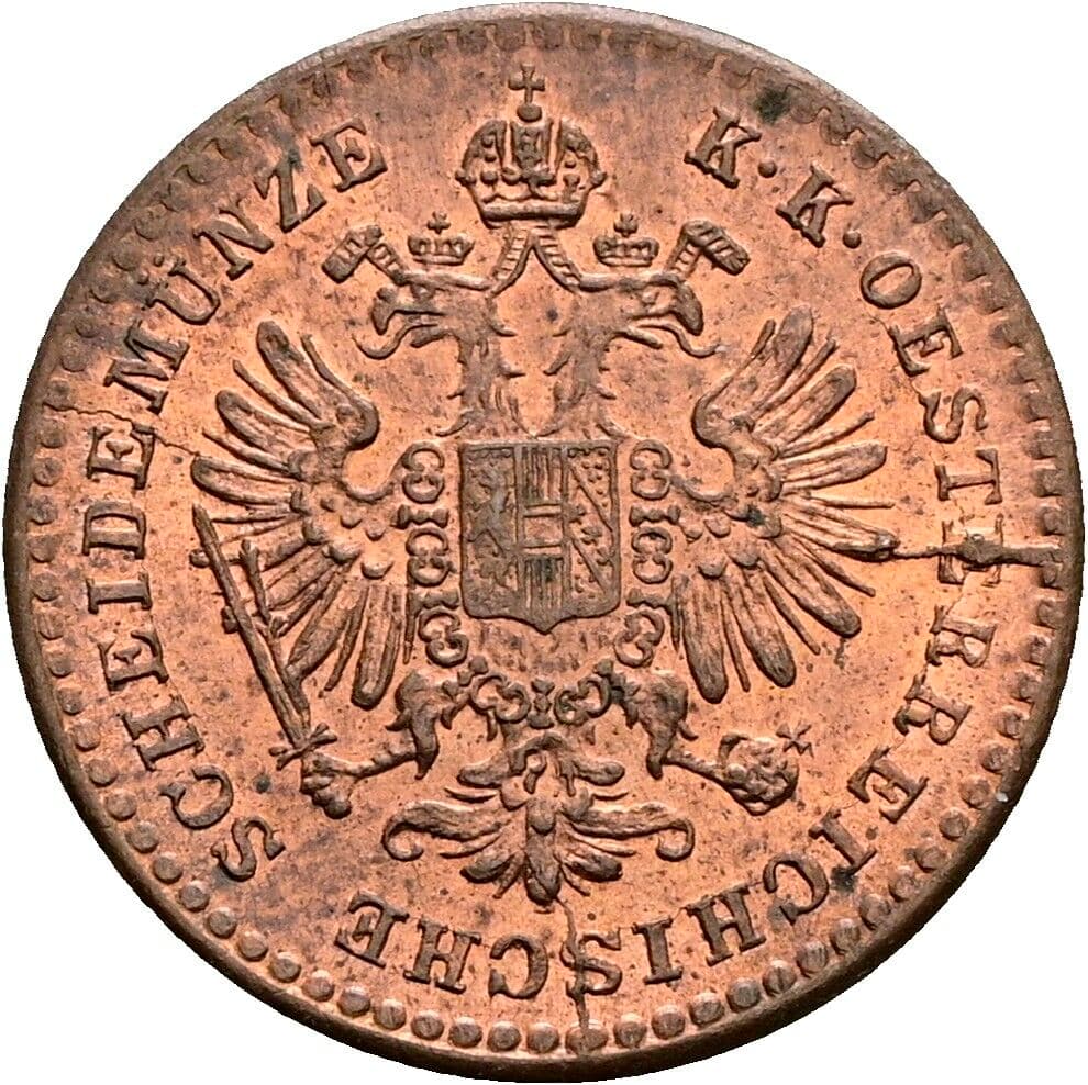 5/10 Kreuzer Franz Joseph I. 1848-1916 1881 – Rückseite