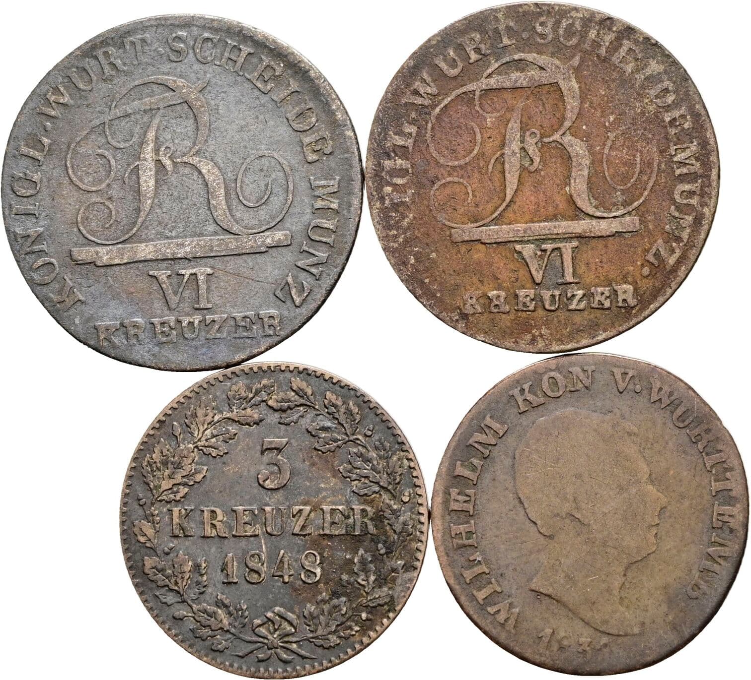 Lot 4 Stück Kreuzer