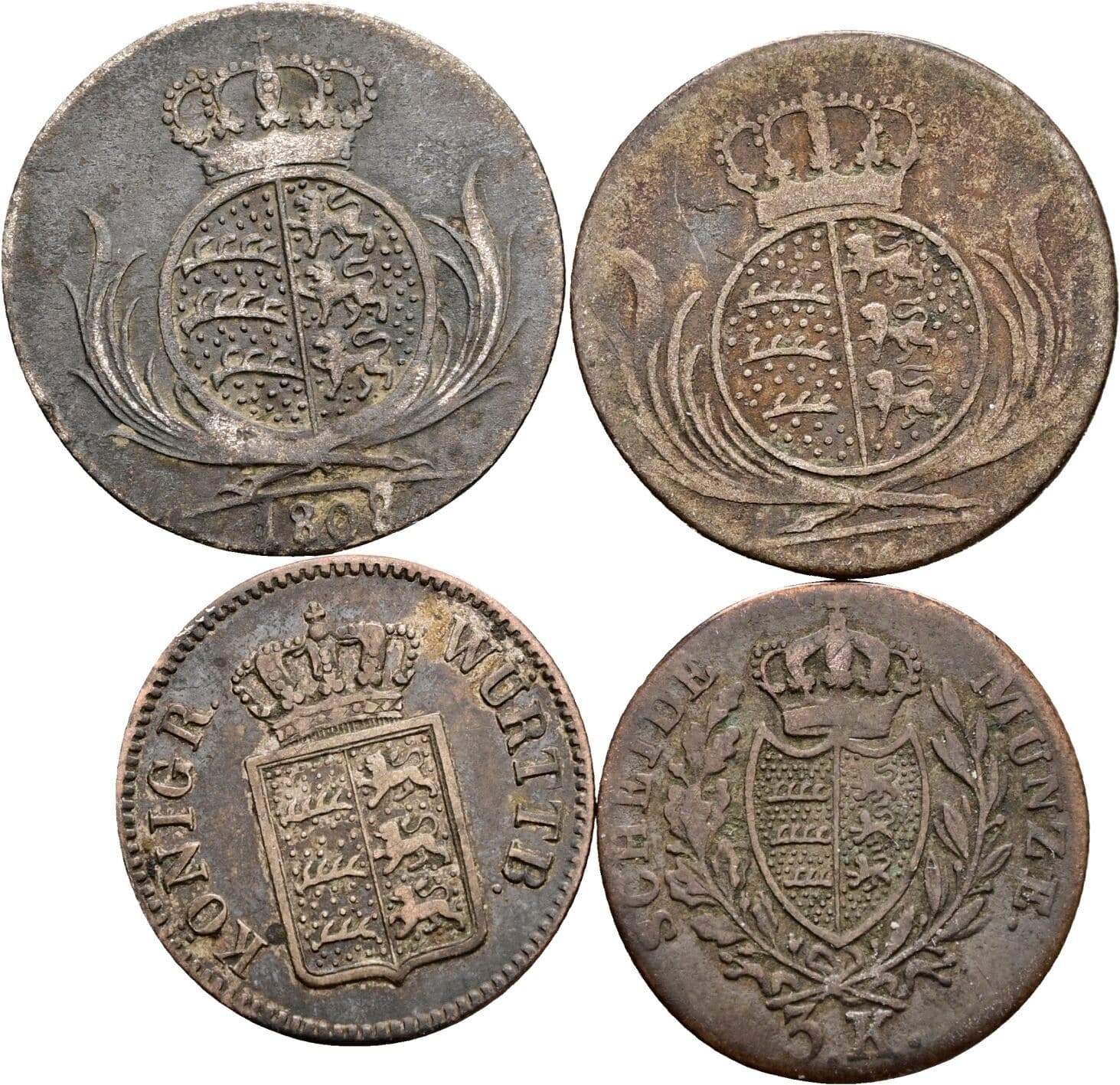 Lot 4 Stück Kreuzer