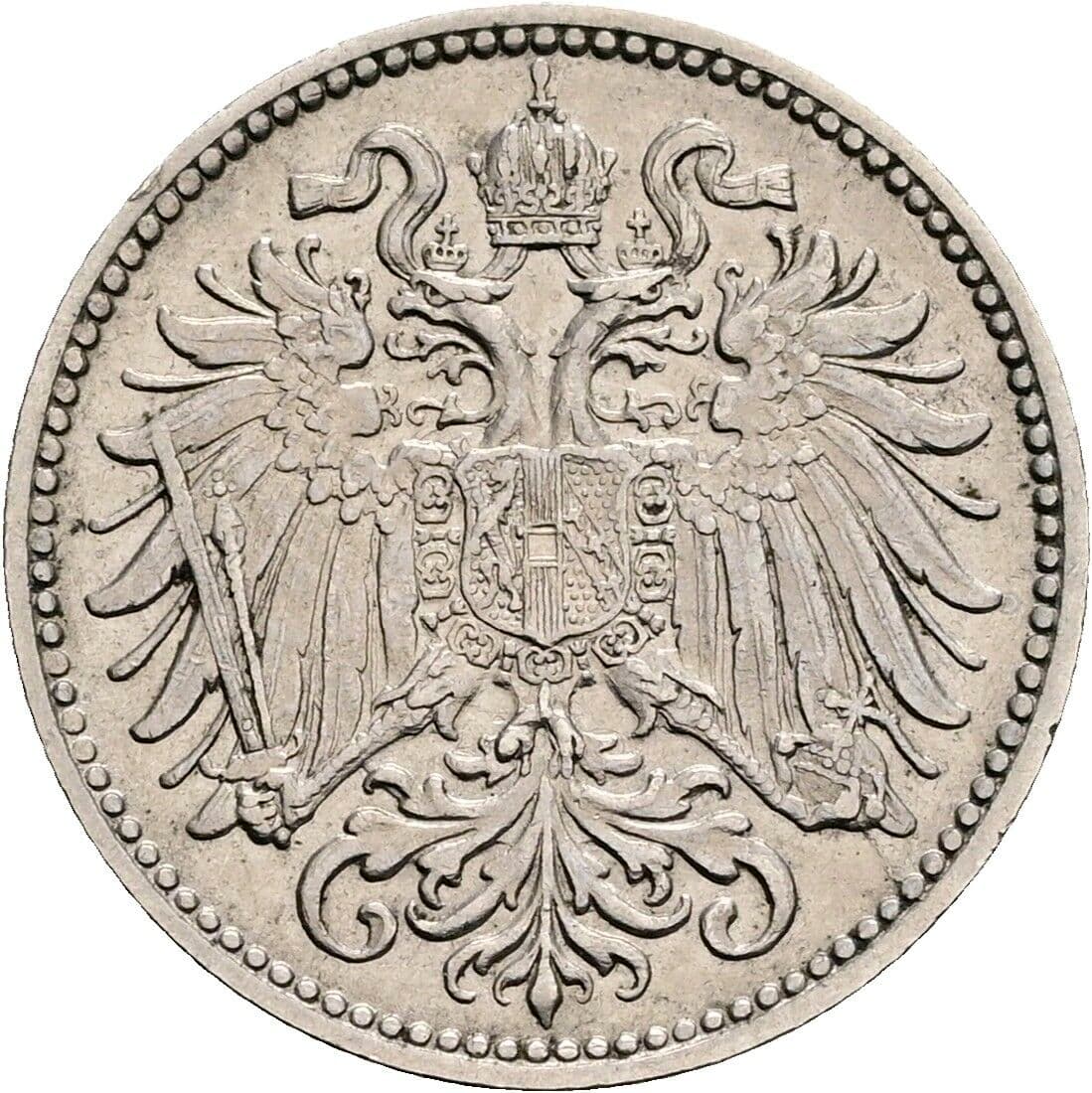 10 Heller Franz Joseph I. 1848-1916 1895 – Rückseite