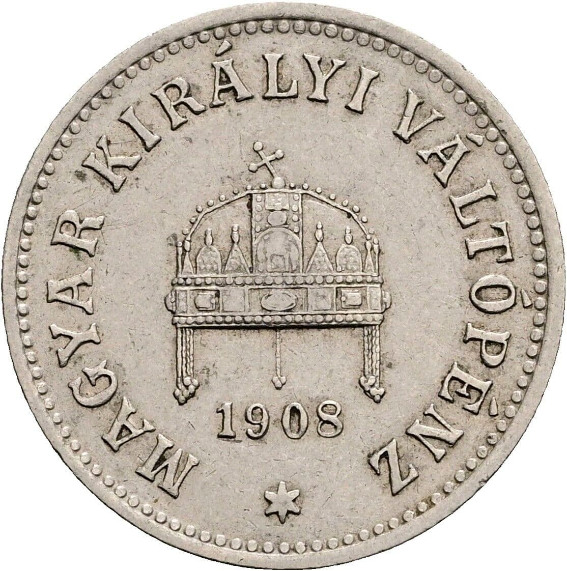 10 Filler Franz Joseph I. 1848-1916 1908 KB, Kremnitz – Rückseite