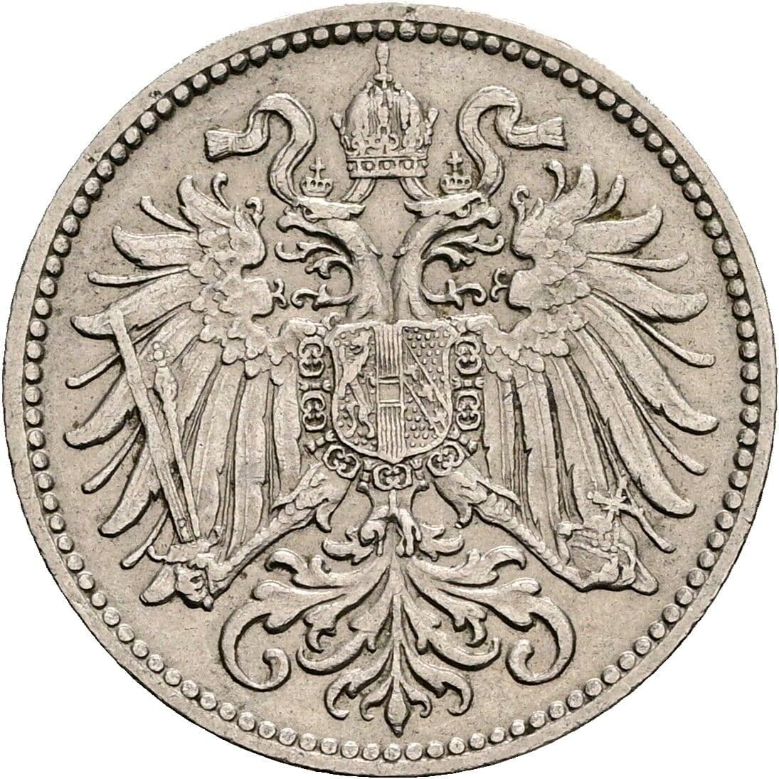 10 Heller Franz Joseph I. 1848-1916 1909 – Rückseite